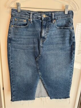 Calvin Klein Jeans Mid Blue High-Rise Denim Pencil Skirt